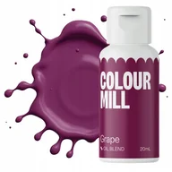 Dodatki do ciast w proszku - Barwnik olejowy do mas tłustych kremu czekolady fioletowy colour mill 20ml - miniaturka - grafika 1