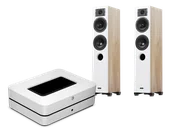 Zestawy stereo - Bluesound POWERNODE (biały) + Diva 5 (dąb) - miniaturka - grafika 1