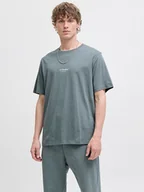 Koszulki męskie - Jack & Jones Koszulka "Jjesoho" w kolorze szarym - miniaturka - grafika 1