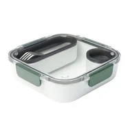 Lunch boxy - black+blum Pojemnik na lunch Original kwadratowy oliwkowy BAO-BA010 - miniaturka - grafika 1