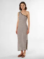 Sukienki - Noisy May Sukienka damska - NMSadie Kobiety Sztuczne włókno beżowy|czarny wzorzysty, L - miniaturka - grafika 1