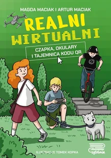 Realni wirtualni. Czapka, okulary i tajemnica kodu QR - Książki edukacyjne - miniaturka - grafika 1