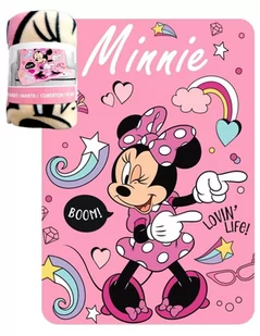Koc dziecięcy polarowy Myszka Minnie 100x140 kocyk - Koce i narzuty dla dzieci - miniaturka - grafika 1