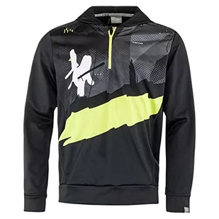 HEAD HEAD Męska bluza z kapturem Race Hoodie Print Men czarny czarny/żółty m RACE Hoodie PRINT Men - Bluzy męskie - miniaturka - grafika 1