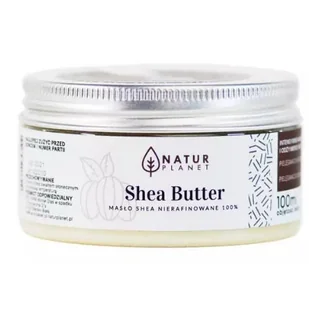 Natur Planet Natur - Masło Shea Nierafinowane 100G - Kremy i maski do rąk - miniaturka - grafika 2