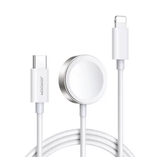 Joyroom kabel USB Typ C 20W PD z ładowarką indukcyjną do Apple Watch 1.5m biały (S-IW005) - Akcesoria do smartwatchy - miniaturka - grafika 1