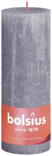 Bolsius Świeca rustykalna Shine 85H 19CM MATOWA LAWENDA BOLSIUS3044 - Świece - miniaturka - grafika 1