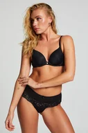 Majtki damskie - Hunkemöller Stringi bokserki Paris Czarny - miniaturka - grafika 1