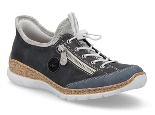 Półbuty damskie niebieskie Rieker N42F2-14 sportowe wygodne lekkie-39 - Półbuty damskie Półbuty damskie niebieskie Rieker N42F2-14 sportowe wygodne lekkie-39 - Półbuty damskie - miniaturka - grafika 1