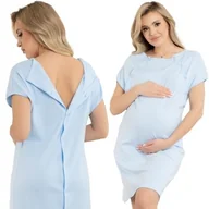 Piżamy ciążowe - Koszula Nocna Ciążowa Do Karmienia Na Napy XL - miniaturka - grafika 1