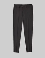 Spodnie męskie - spodnie turro czarny super slim fit - miniaturka - grafika 1