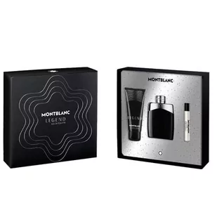 Montblanc Legend zestaw EDT 100 ml + żel pod prysznic 100 ml + EDT 7,5 ml dla mężczyzn - Zestawy perfum męskich - miniaturka - grafika 1