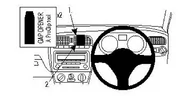 Akcesoria motoryzacyjne - Brodit 654382  ProClip uchwyt do samochodów Volkswagen Polo 10  14 654382 - miniaturka - grafika 1