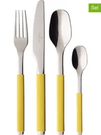 Zestawy sztućców - Villeroy & Boch 24-częściowy zestaw sztućców "S+" w kolorze żółtym - miniaturka - grafika 1