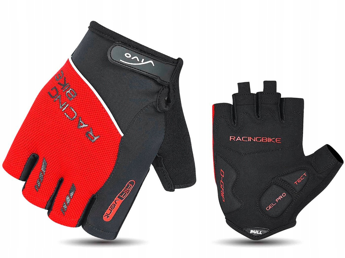 Rękawiczki rowerowe Verso SB-01-8041-A czerwone XL