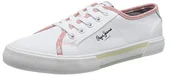 Trampki damskie - Pepe Jeans Damskie trampki Brady Bandan W, biały, 38 EU - miniaturka - grafika 1