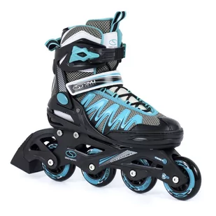 SMJ Łyżworolki Rolki Sport Koła 76mm ABEC-5 r 39 - Rolki - miniaturka - grafika 1