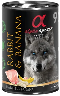 Alpha Spirit Królik z bananem 12x400g - Mokra karma dla psów - miniaturka - grafika 1