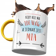 Kubki - Kubek Żółty Dla Mii Żony Przyjaciółki na Prezent z Nadrukiem ze Zdjęciem + Opakowanie na prezent (wzór 04) - miniaturka - grafika 1