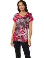 Koszulki i topy damskie - WITT WEIDEN Koszulka w kolorze biało-szaro-czerwonym - miniaturka - grafika 1