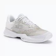 Buty sportowe męskie - Buty do tenisa męskie Babolat 21 Jet Mach 3 AC white/silver - miniaturka - grafika 1