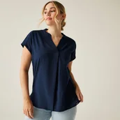 Koszule damskie - Regatta Damska koszula Rianne V-Neck Niebieski, Rozmiar: 38 - miniaturka - grafika 1