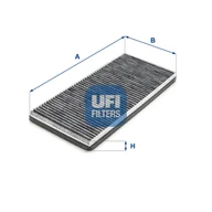 Filtry kabinowe - Filtr, wentylacja przestrzeni pasażerskiej UFI Filtry 54.281.00 - miniaturka - grafika 1