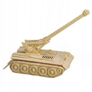 Działo samobieżne P051 drewniane puzzle przestrzenne 3D - Puzzle - miniaturka - grafika 1