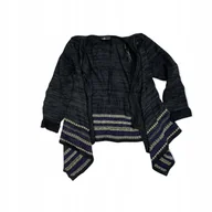 Swetry damskie - Ciemna narzutka sweterek damski AB STUDIO L - miniaturka - grafika 1