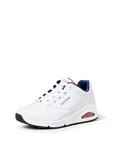 Skechers Damskie sneakersy Uno – Stand on Air, Biały Durabuck Granatowy Czerwony Wykończenie, 37 EU - Sneakersy damskie - miniaturka - grafika 1