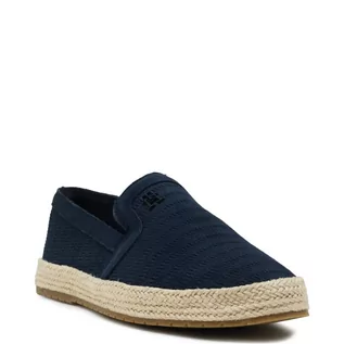 Espadryle męskie - Tommy Hilfiger Skórzane espadryle - grafika 1