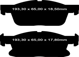 Klocki hamulcowe przednie EBC Ultimax2 Lincoln MKX 2016-2018 - Klocki hamulcowe - miniaturka - grafika 4