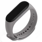 Akcesoria do smartwatchy - PASEK OPASKA JEDNOLITA do XIAOMI MI BAND 3/4 (jasnoszary) - miniaturka - grafika 1