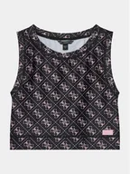 Koszulki i topy damskie - Guess Top J4RI36 MC01P Czarny Slim Fit - miniaturka - grafika 1