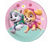 Naczynia i sztućce jednorazowe - Procos Talerzyki papierowe "Paw Patrol Skye and Everest" PROCOS 23 cm 8 szt 90274 - miniaturka - grafika 1
