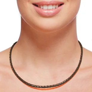 König Design skórzany naszyjnik skórzany pasek skórzana bransoletka 5 mm męski naszyjnik 17 cm - 100 cm pleciony, długość: 20 centymetrów, kolor: brązowy - Naszyjniki męskie - miniaturka - grafika 1