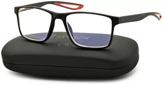 Okulary korekcyjne, oprawki, szkła - Stylion Plusy Męskie Okulary do Czytania moc: +2.50 z antyrefleksem ST315 - grafika 1