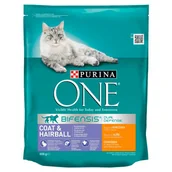 Mokra karma dla kotów - Purina One Cat Coat & Hairball Karma dla kotów z kurczaka 800g - miniaturka - grafika 1