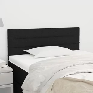 Lumarko Zagłówek do łóżka, czarny, 80x5x78/88 cm, tkanina - Inne meble do sypialni - miniaturka - grafika 1