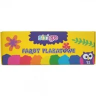 Farby i media malarskie - PUKKA Farby plakatowe 12 kolorów Ssc032 pudełko - miniaturka - grafika 1