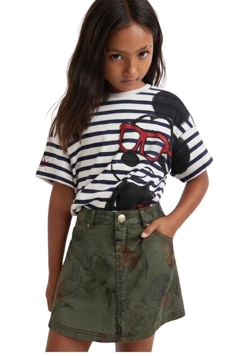 Spódnica dziewczęca Desigual Mickey moro z Myszką Mini-134