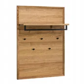 Szafki na klucze - Wieszak Do Przedpokoju Z Półką Dąb Naturalny - miniaturka - grafika 1