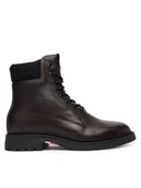 Botki męskie - Tommy Hilfiger Kozaki Comfort Lwt Wrm Mx FM0FM05595 Brązowy - miniaturka - grafika 1