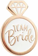 Wieczór panieński i kawalerski - Przypinka z napisem Team Bride - 1 szt. - miniaturka - grafika 1