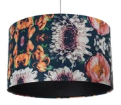 Lampy stojące - Czarna lampa wisząca z motywem kwiatów - S380 M1-P79 - miniaturka - grafika 1