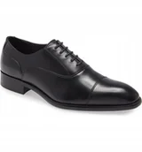 Półbuty męskie - Półbuty skórzane męskie Steve Madden Dino Black 46 - miniaturka - grafika 1