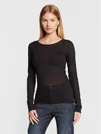 Bluzki damskie - Sisley Bluzka 3XY4L126X Czarny Regular Fit - miniaturka - grafika 1