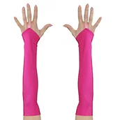 Rękawiczki - Widmann - Satynowe rękawiczki bez palców, dodatek do kostiumu, karnawał, impreza tematyczna - miniaturka - grafika 1