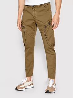 Spodnie męskie - Imperial Spodnie materiałowe P640315501 Brązowy Regular Fit - grafika 1