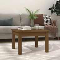 Ławy i stoliki kawowe - vidaXL Stolik kawowy miodowy brąz 45x45x30 cm lite drewno sosnowe - Stolik kawowy - Stoliki kawowe - Stolik boczny - Stolik sofowy - miniaturka - grafika 1
